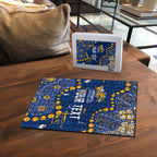Personalized West Coast Eagles Puzzle Aboriginal Pattern with Graffiti Style