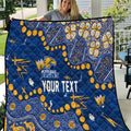 Personalized West Coast Eagles Quilt Aboriginal Pattern with Graffiti Style
