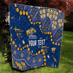 Personalized West Coast Eagles Quilt Aboriginal Pattern with Graffiti Style