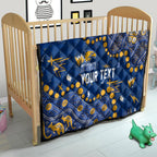 Personalized West Coast Eagles Quilt Aboriginal Pattern with Graffiti Style