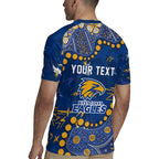 Personalized West Coast Eagles Rugby Jersey Aboriginal Pattern with Graffiti Style