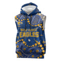 Personalized West Coast Eagles Sleeveless Hoodie Aboriginal Pattern with Graffiti Style