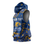 Personalized West Coast Eagles Sleeveless Hoodie Aboriginal Pattern with Graffiti Style