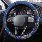 West Coast Eagles Steering Wheel Cover Aboriginal Pattern with Graffiti Style