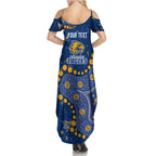 Personalized West Coast Eagles Summer Maxi Dress Aboriginal Pattern with Graffiti Style