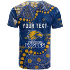 Personalized West Coast Eagles T Shirt Aboriginal Pattern with Graffiti Style