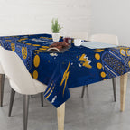 Personalized West Coast Eagles Tablecloth Aboriginal Pattern with Graffiti Style