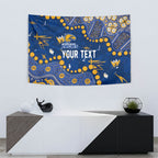 Personalized West Coast Eagles Tapestry Aboriginal Pattern with Graffiti Style