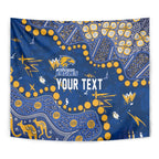 Personalized West Coast Eagles Tapestry Aboriginal Pattern with Graffiti Style