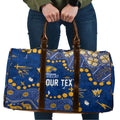 Personalized West Coast Eagles Travel Bag Aboriginal Pattern with Graffiti Style