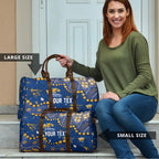Personalized West Coast Eagles Travel Bag Aboriginal Pattern with Graffiti Style