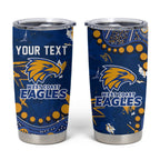 Personalized West Coast Eagles Tumbler Cup Aboriginal Pattern with Graffiti Style
