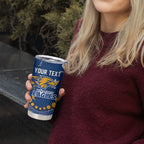 Personalized West Coast Eagles Tumbler Cup Aboriginal Pattern with Graffiti Style