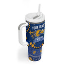 Personalized West Coast Eagles Tumbler With Handle Aboriginal Pattern with Graffiti Style