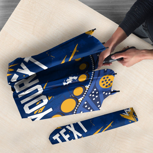 Personalized West Coast Eagles Umbrella Aboriginal Pattern with Graffiti Style