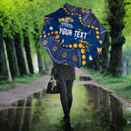 Personalized West Coast Eagles Umbrella Aboriginal Pattern with Graffiti Style