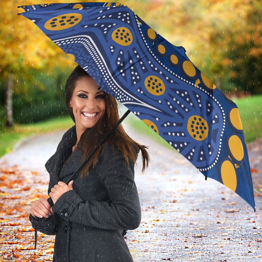 Personalized West Coast Eagles Umbrella Aboriginal Pattern with Graffiti Style