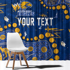 Personalized West Coast Eagles Window Curtain Aboriginal Pattern with Graffiti Style