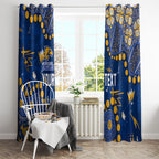 Personalized West Coast Eagles Window Curtain Aboriginal Pattern with Graffiti Style