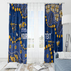Personalized West Coast Eagles Window Curtain Aboriginal Pattern with Graffiti Style