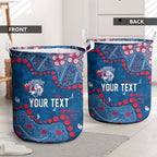 Personalized Western Bulldogs Laundry Basket Aboriginal Pattern with Graffiti Style