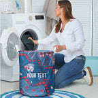Personalized Western Bulldogs Laundry Basket Aboriginal Pattern with Graffiti Style
