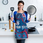 Personalized Western Bulldogs Apron Aboriginal Pattern with Graffiti Style