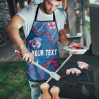 Personalized Western Bulldogs Apron Aboriginal Pattern with Graffiti Style