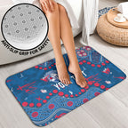 Personalized Western Bulldogs Bathroom Set Aboriginal Pattern with Graffiti Style