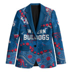 Personalized Western Bulldogs Blazer Aboriginal Pattern with Graffiti Style
