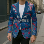 Personalized Western Bulldogs Blazer Aboriginal Pattern with Graffiti Style