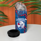 Personalized Western Bulldogs 4 in 1 Can Cooler Tumbler Aboriginal Pattern with Graffiti Style