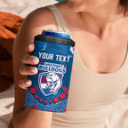 Personalized Western Bulldogs 4 in 1 Can Cooler Tumbler Aboriginal Pattern with Graffiti Style