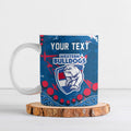 Personalized Western Bulldogs Ceramic Mug Aboriginal Pattern with Graffiti Style