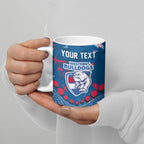 Personalized Western Bulldogs Ceramic Mug Aboriginal Pattern with Graffiti Style