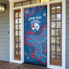 Personalized Western Bulldogs Door Cover Aboriginal Pattern with Graffiti Style