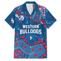 Personalized Western Bulldogs Family Matching Mermaid Dress and Hawaiian Shirt Aboriginal Pattern with Graffiti Style