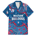 Personalized Western Bulldogs Hawaiian Shirt Aboriginal Pattern with Graffiti Style