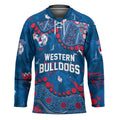 Personalized Western Bulldogs Hockey Jersey Aboriginal Pattern with Graffiti Style