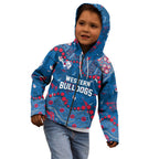 Personalized Western Bulldogs Kid Hoodie Aboriginal Pattern with Graffiti Style