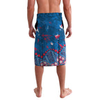 Personalized Western Bulldogs Lavalava Aboriginal Pattern with Graffiti Style