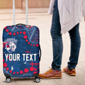 Personalized Western Bulldogs Luggage Cover Aboriginal Pattern with Graffiti Style