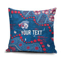 Personalized Western Bulldogs Pillow Cover Aboriginal Pattern with Graffiti Style