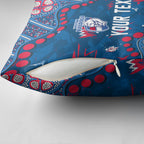 Personalized Western Bulldogs Pillow Cover Aboriginal Pattern with Graffiti Style
