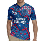 Personalized Western Bulldogs Rugby Jersey Aboriginal Pattern with Graffiti Style