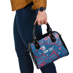 Personalized Western Bulldogs Shoulder Handbag Aboriginal Pattern with Graffiti Style