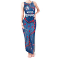 Personalized Western Bulldogs Tank Maxi Dress Aboriginal Pattern with Graffiti Style