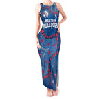 Personalized Western Bulldogs Tank Maxi Dress Aboriginal Pattern with Graffiti Style