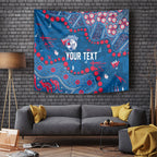 Personalized Western Bulldogs Tapestry Aboriginal Pattern with Graffiti Style