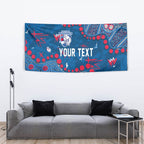 Personalized Western Bulldogs Tapestry Aboriginal Pattern with Graffiti Style